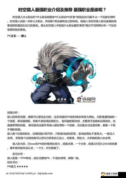 穿梭时空的勇士：全职业猎人能力解析与最佳选择指南