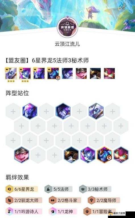 金铲铲之战S7星界龙阵容搭配攻略