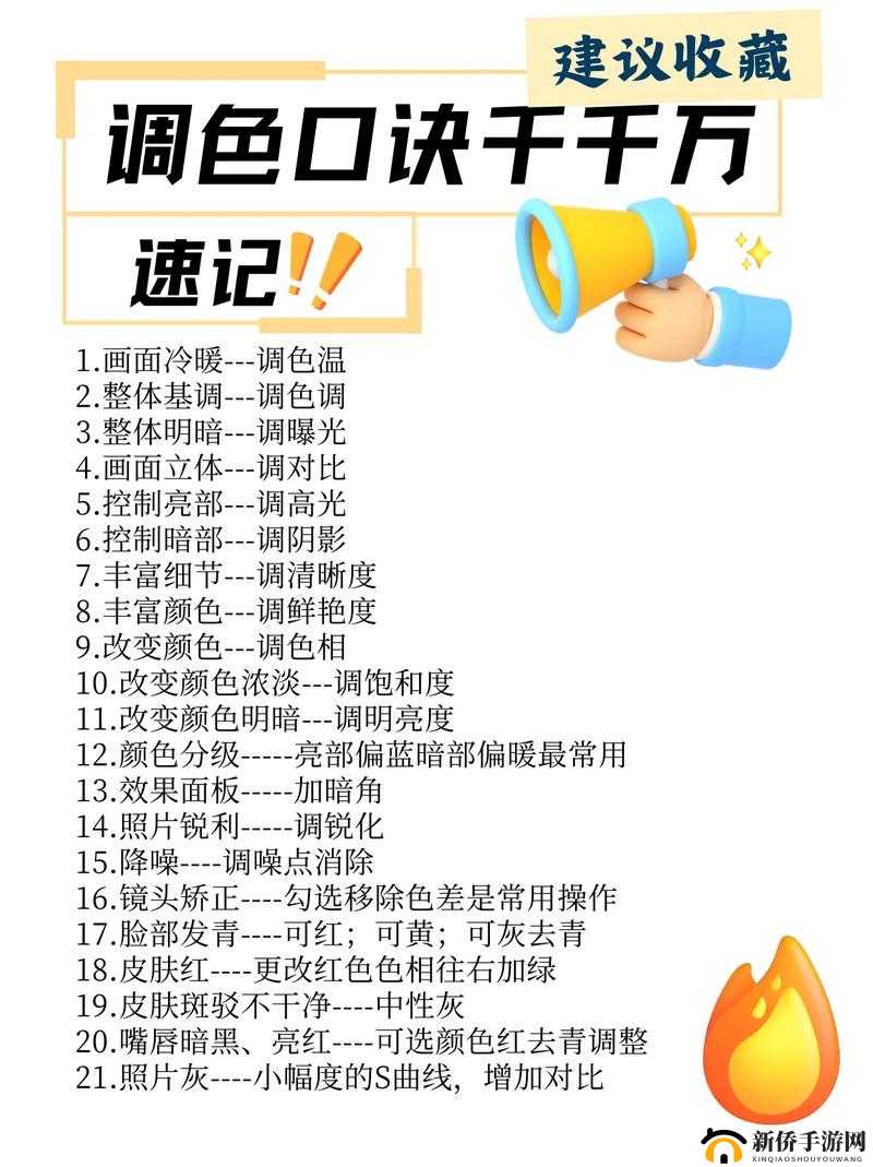 PS 调色技巧大全口诀：基础调色全掌握