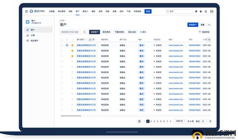 国外在线 CRM 系统：功能强大的客户管理工具