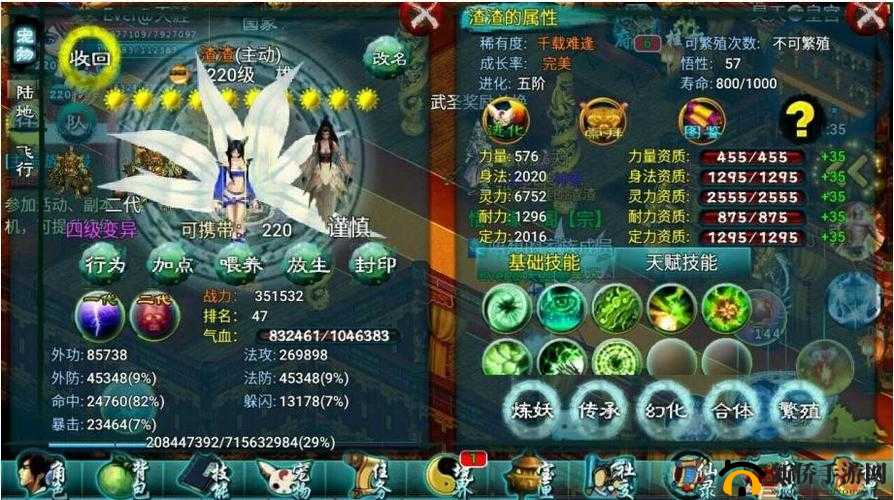 忘仙属性设置指南