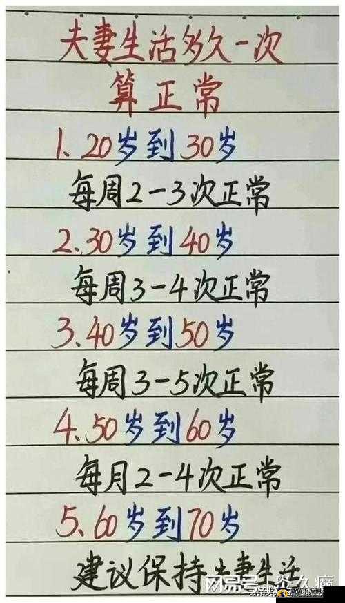 多久过一次夫妻生活属于正常：专家解答夫妻生活频率之谜