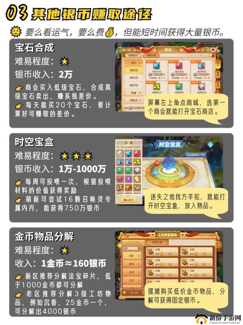 梦幻西游手游银币赚取全攻略，揭秘每日高效累积银币的实用方法与技巧