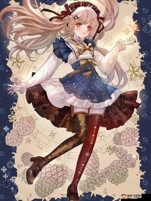 幻想少女在璀璨星辉下开启一场奇妙而梦幻的星际之旅