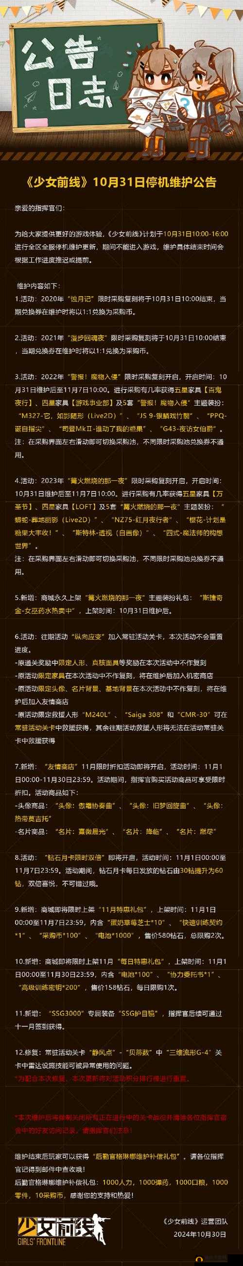 少女前线5月25日维护内容全解析及新增活动后勤大成功UP攻略指南