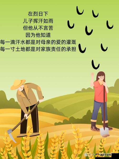 儿子耕种母亲的田地：两代人的责任与传承