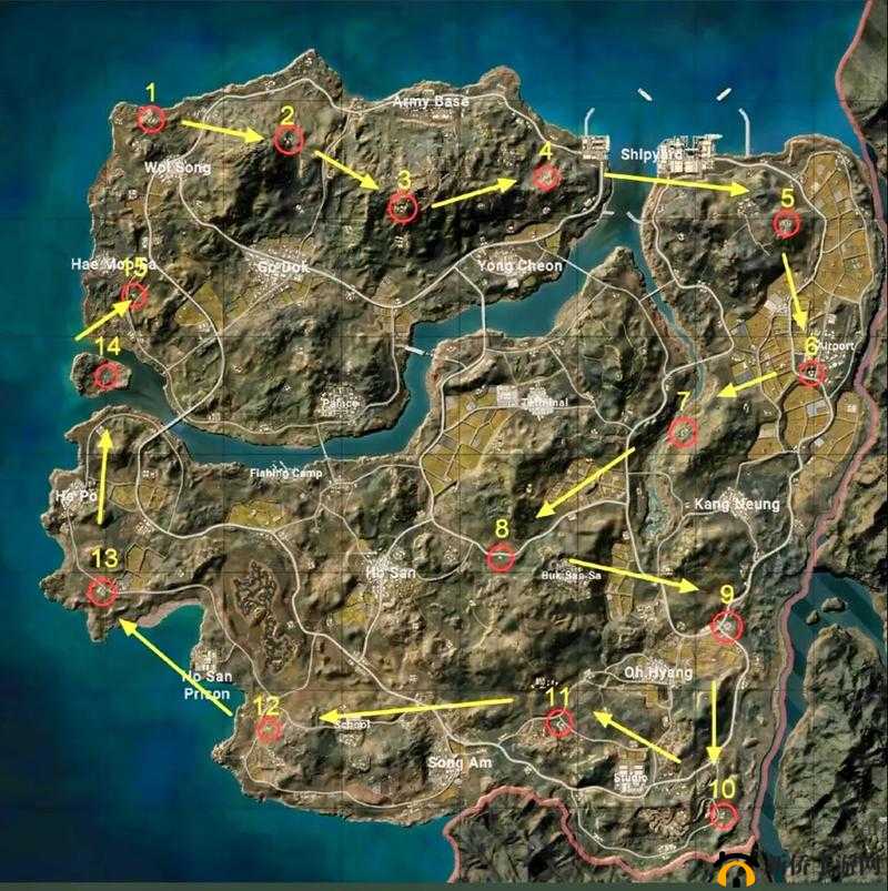 绝地求生PUBG新地图泰戈玩法攻略，全面解析泰戈地图资源分布与战术布局