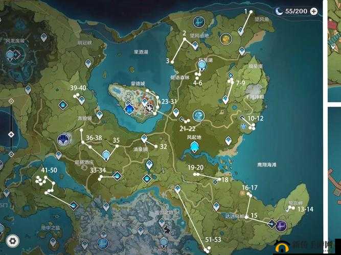 原神玩家必看，蒲公英籽究竟在哪里？全面揭秘地图分布坐标大全