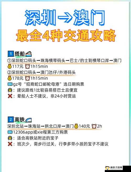 深圳过澳门最新攻略：交通方式、签证办理及注意事项全解析